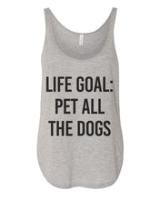 Load image into Gallery viewer, Life Goal Pet All The Dogs Flowy Side Slit Tank Top - Wake Slay Repeat
