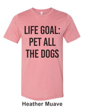 Load image into Gallery viewer, Life Goal Pet All The Dogs Unisex Short Sleeve T Shirt - Wake Slay Repeat
