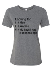 Load image into Gallery viewer, Looking For My Keys Fitted Women&#39;s T Shirt - Wake Slay Repeat