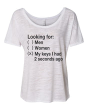 Load image into Gallery viewer, Looking For My Keys Slouchy Tee - Wake Slay Repeat