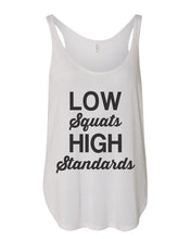 Load image into Gallery viewer, Low Squats High Standards Flowy Side Slit Tank Top - Wake Slay Repeat