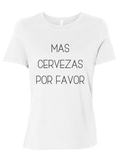 Load image into Gallery viewer, Mas Cervezas Por Favor Fitted Women&#39;s T Shirt - Wake Slay Repeat