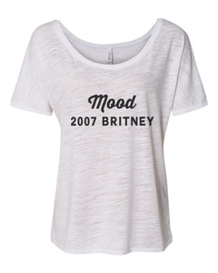 Mood 2007 Britney Slouchy Tee - Wake Slay Repeat