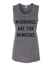Load image into Gallery viewer, Mornings Are For Mimosas Workout Flowy Scoop Muscle Tank - Wake Slay Repeat