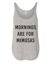 Load image into Gallery viewer, Mornings Are For Mimosas Flowy Side Slit Tank Top - Wake Slay Repeat