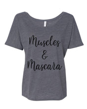 Load image into Gallery viewer, Muscles &amp; Mascara Slouchy Tee - Wake Slay Repeat