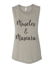 Load image into Gallery viewer, Muscles &amp; Mascara Workout Flowy Scoop Muscle Tank - Wake Slay Repeat