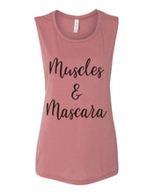 Load image into Gallery viewer, Muscles &amp; Mascara Workout Flowy Scoop Muscle Tank - Wake Slay Repeat