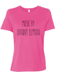 Music By Danny Elfman Fitted Women's T Shirt - Wake Slay Repeat