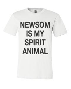 Newsom Is My Spirit Animal Unisex Short Sleeve T Shirt - Wake Slay Repeat