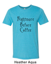 Load image into Gallery viewer, Nightmare Before Coffee Unisex Short Sleeve T Shirt - Wake Slay Repeat