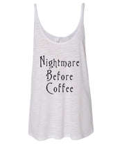 Load image into Gallery viewer, Nightmare Before Coffee Slouchy Tank - Wake Slay Repeat