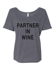 Load image into Gallery viewer, Partner In Wine Slouchy Tee - Wake Slay Repeat