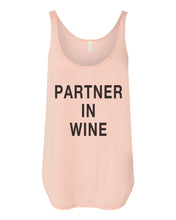 Load image into Gallery viewer, Partner In Wine Flowy Side Slit Tank Top - Wake Slay Repeat