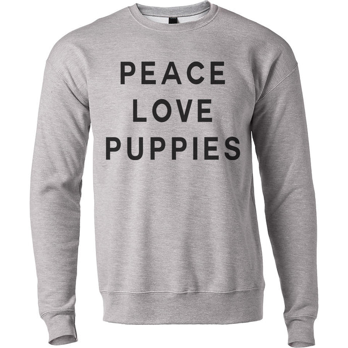 Peace Love Puppies Unisex Sweatshirt - Wake Slay Repeat