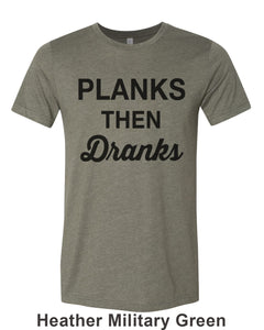 Planks Then Dranks Unisex Short Sleeve T Shirt - Wake Slay Repeat