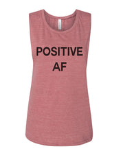 Load image into Gallery viewer, Positive AF Flowy Scoop Muscle Tank - Wake Slay Repeat