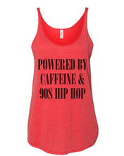 Load image into Gallery viewer, Powered By Caffeine &amp; 90s Hip Hop Slouchy Tank - Wake Slay Repeat