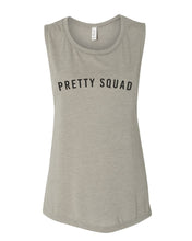 Load image into Gallery viewer, Pretty Squad Workout Flowy Scoop Muscle Tank - Wake Slay Repeat