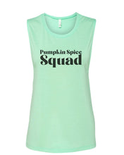 Load image into Gallery viewer, Pumpkin Spice Squad Fitted Muscle Tank - Wake Slay Repeat