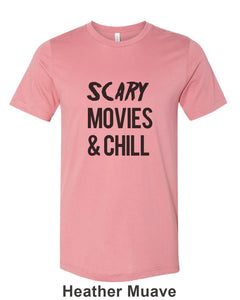 Scary Movies & Chill Unisex Short Sleeve T Shirt - Wake Slay Repeat