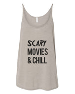 Scary Movies & Chill Slouchy Tank - Wake Slay Repeat