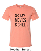 Load image into Gallery viewer, Scary Movies &amp; Chill Unisex Short Sleeve T Shirt - Wake Slay Repeat