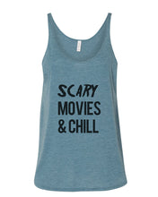 Load image into Gallery viewer, Scary Movies &amp; Chill Slouchy Tank - Wake Slay Repeat