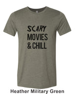 Scary Movies & Chill Unisex Short Sleeve T Shirt - Wake Slay Repeat