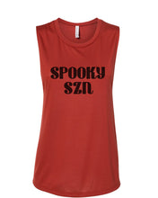 Load image into Gallery viewer, Spooky Szn Fitted Muscle Tank - Wake Slay Repeat