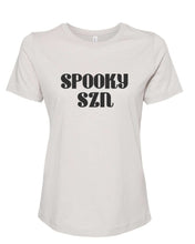 Load image into Gallery viewer, Spooky Szn Fitted Women&#39;s T Shirt - Wake Slay Repeat