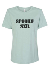 Load image into Gallery viewer, Spooky Szn Fitted Women&#39;s T Shirt - Wake Slay Repeat