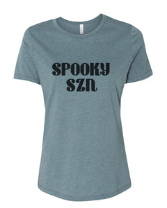 Spooky Szn Fitted Women's T Shirt - Wake Slay Repeat