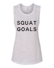 Load image into Gallery viewer, Squat Goals Flowy Scoop Muscle Tank - Wake Slay Repeat