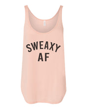 Load image into Gallery viewer, Sweaxy AF Flowy Side Slit Tank Top - Wake Slay Repeat