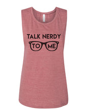 Load image into Gallery viewer, Talk Nerdy To Me Fitted Scoop Muscle Tank - Wake Slay Repeat