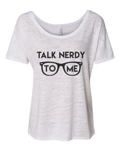 Load image into Gallery viewer, Talk Nerdy To Me Slouchy Tee - Wake Slay Repeat