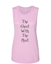 Load image into Gallery viewer, The Ghost With The Most Fitted Muscle Tank - Wake Slay Repeat