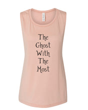 Load image into Gallery viewer, The Ghost With The Most Fitted Muscle Tank - Wake Slay Repeat