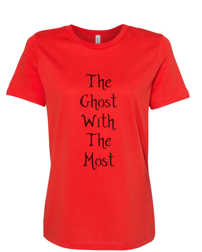The Ghost With The Most Fitted Women's T Shirt - Wake Slay Repeat