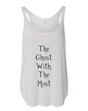 Load image into Gallery viewer, The Ghost With The Most Flowy Side Slit Tank Top - Wake Slay Repeat