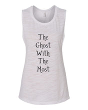 Load image into Gallery viewer, The Ghost With The Most Fitted Muscle Tank - Wake Slay Repeat