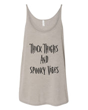 Load image into Gallery viewer, Thick Thighs And Spooky Vibes Slouchy Tank - Wake Slay Repeat