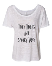 Load image into Gallery viewer, Thick Thighs And Spooky Vibes Slouchy Tee - Wake Slay Repeat