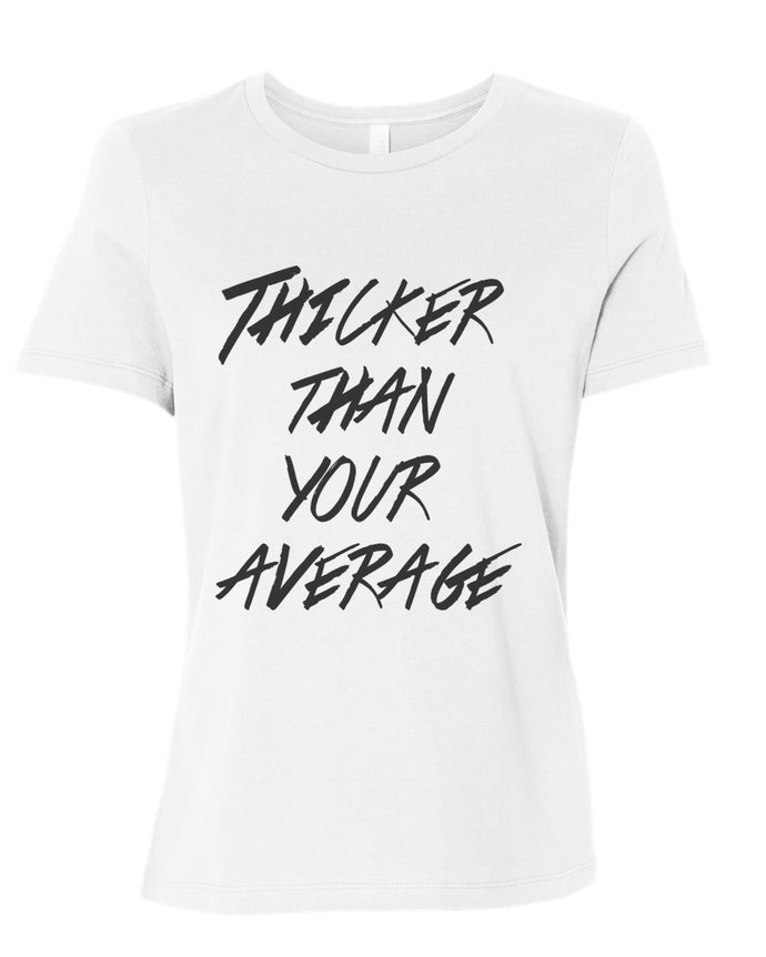Thicker Than Your Average Fitted Women's T Shirt - Wake Slay Repeat