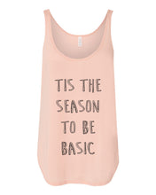 Load image into Gallery viewer, Tis The Season To Be Basic Flowy Side Slit Tank Top - Wake Slay Repeat