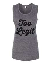 Load image into Gallery viewer, Too Legit Fitted Scoop Muscle Tank - Wake Slay Repeat