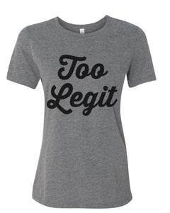 Too Legit Fitted Women's T Shirt - Wake Slay Repeat