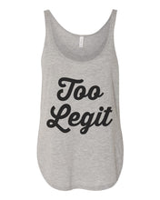 Load image into Gallery viewer, Too Legit Flowy Side Slit Tank Top - Wake Slay Repeat