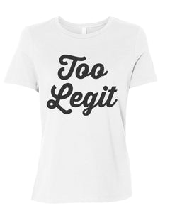 Too Legit Fitted Women's T Shirt - Wake Slay Repeat